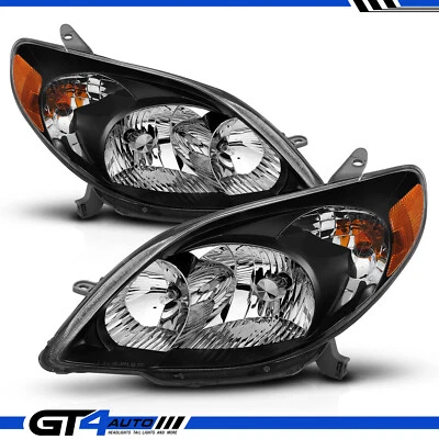 For 2003-2008 Toyota Matrix XR XRS Black OE Replacement JDM Headlights Pair Set Foto 1 de 4