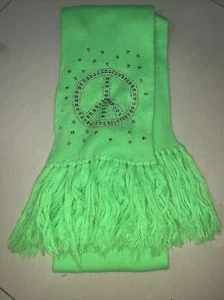 JUSTICE girls SCARF  green  ONE SIZE Acrylic - Picture 1 of 1