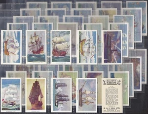HILL (RJ)-FULL SET- FAMOUS SHIPS 1940 (VARNISHED 50 CARDS) EXCELLENT+++ - Picture 1 of 1