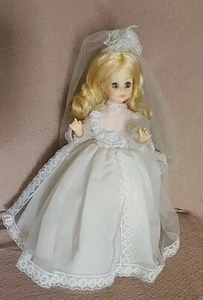 1970 Horseman Doll 13" Blonde Hair,Wedding Dress, Blue Sleep Eyes Vgvc - Picture 1 of 8