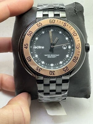 red line Men's RL-50039-BB-11-RB Driver Analog Japanese Quartz BLACK Watch-R9 - image 1 of 4