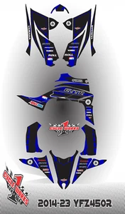 Graphics Kit Custom Printed for Yamaha YFZ450R YFZ 45R(2014-2021) NSE3 - Picture 1 of 1