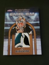 2022 IN THE CREASE JS GIGUERE GUE-48 #ed 4/5 GAME USED EMBLEM PATCH DUCK HEAD
