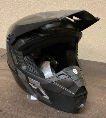 GMAX Youth Small Matte Black/ Grey Helmet. 72-6617YS. #B1123 - Image 1 of 2