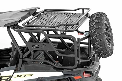 Rough Country Rear Cargo Rack Spare Tire Mount For Polaris RZR XP 1000/XP4 14-23 - Image 1 of 4