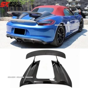 Alerón trasero de fibra de carbono real para Porsche 718 982 981 Boxster Cayman 13-24 - Imagen 1 de 23