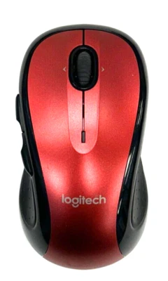 Logitech M510 RED Wireless Laser Mouse for PC & Mac - No USB Receiver - Image 1 of 3