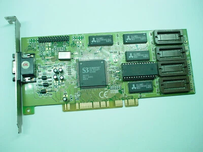 PALIT P612 REV:A PCI DAYTONA S3 Virge/DX 2MB PCI 3DX Video Card      TESTED OK!! - Image 1 of 4