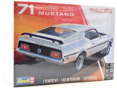 Revell 1971 Ford Mustang Boss 351 1/25 Scale Plastic Model Car Kit 14512 - Image 1 of 3