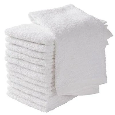 Bar Mop Towels White Cotton Kitchen Cleaning Towel Restaurant 16x19 Pack of 24. - Image 1 of 4