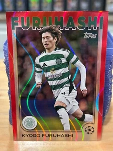2024-25 Topps UCC Kyogo Furuhashi Red FlowFractor Celtic - Bild 1 von 2