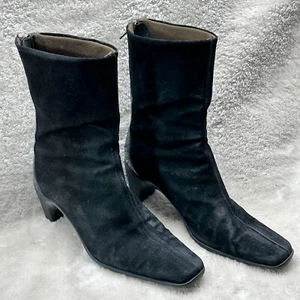 Aquatalia By Marvin K Womens Suede and Patent Leather Boots - Picture 1 of 9