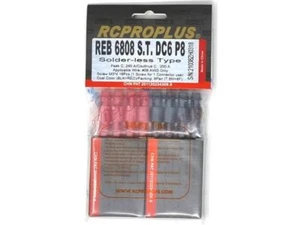 RCPROPLUS PRO 6mm Solderless (8M, 8F, Red/Black Housing) : REB6808STDC6P8 - Picture 1 of 1