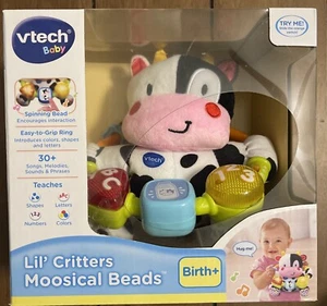 VTech Baby Lil' Critters Moosical Beads ABC 123 Colors Shapes Songs 3-24 Months - Picture 1 of 4