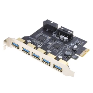 PCI-E to USB 3.0 7-Port Expansion Card PCI for Add in Card Internal USB - Picture 1 of 16