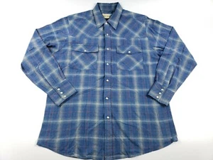 Bit & Bridle Mens Multicolor Large Long Sleeve Western Shirt Pearl Snap - Picture 1 of 7