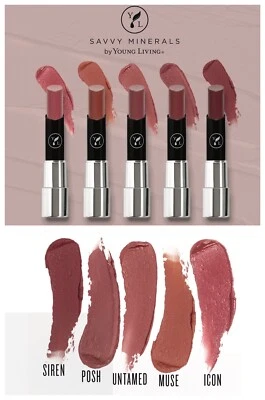 Lápiz labial Savvy Minerals by Young Living color de labios # 21751 deslumbrado nuevo sin caja Foto 1 de 4