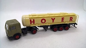 Herpa Mercedes 1628 NG autoarticolato serbatoio grigio bianco HOYER (19) - Foto 1 di 3