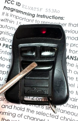 keyless remote control car starter security transmitter entry key fob ELVAT5F - Image 1 of 4