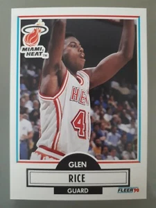 1990-91 Fleer Basketball Glen Rice Rookie #101 Miami Heat NBA BB Lesen! - Bild 1 von 2