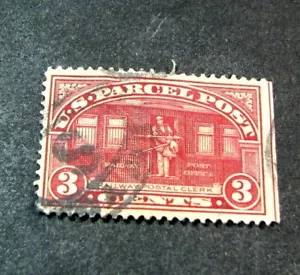 US Briefmarke Scott # Q3 Railway Postal Clerk 1913 gebraucht L486 - Bild 1 von 2