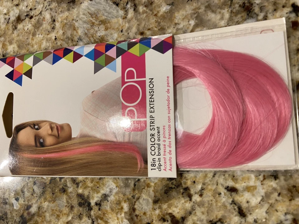 Hairdo Pop 18" Clip in Color Strip Extension Pink