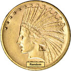 US Gold $10 Indian Head Eagle - AU Condition - Random Date 