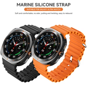 Soft Ocean Silicone Sport Strap For Galaxy Watch Ultra 47mm Replacements Bands - Zdjęcie 1 z 28
