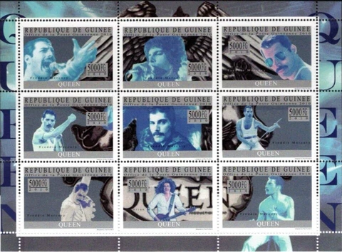 QUEEN FREDDIE MERCURY 2010 MNH STAMP SHEETLET (NL434) Cover