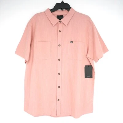 Ropa de comida chatarra Camisa Manga Corta XL Rosa Polvorienta Sólida 100% Algodón Nueva con Etiquetas Foto 1 de 4