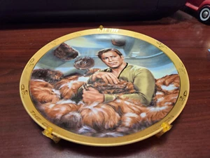STAR TREK Trouble With Tribbles The Hamilton Collection Plate 20th Anniversary - Picture 1 of 4