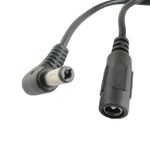 DC Power Right Angle 5.5mm x 2.1mm Male Plug to Female Jack Adapter Cable 15cm
