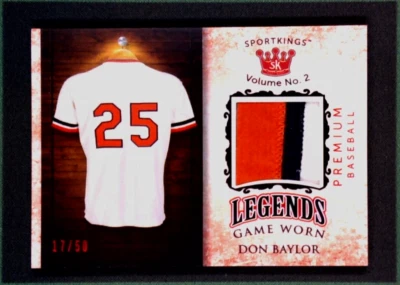 2020 Sportkings Legends Memorabilia #LSM-16 Don Baylor Game-Worn Jersey SP #/50 - Image 1 of 3