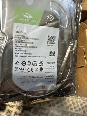 Seagate Barracuda NEW 4TB SATA HDD - ST4000DM004 - Sealed - Image 1 of 2