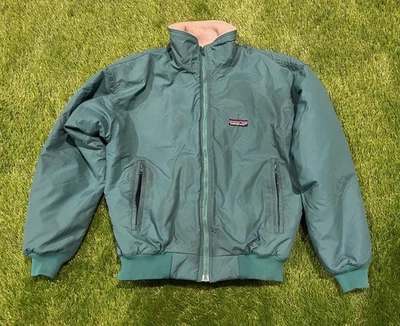 Chaqueta Patagonia Vintage Azul Teal Cremallera Completa Hecha en EE. UU. Forrada de Vellón - Para Mujer’s 8 Foto 1 de 4