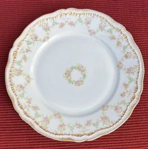 THEODORE HAVILAND Limoges Schleiger 598 Dinner Plate Double Gold Discontinued - Picture 1 of 12
