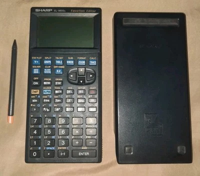 Sharp EL-9600c Graphing Calculator Equation Editor With Stylus Pen TESTED - Image 1 of 4