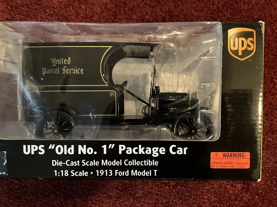 UPS "Old No. 1" Package Car  1:18 scale 1913 Ford Model T Diecast Model - Image 1 of 4