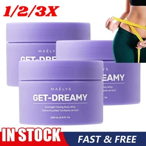 1-3X New in Boxs MAËLYS GET-DREAMY Overnight Toning Whip 200mlBody FirmingW hip - Picture 1 of 16