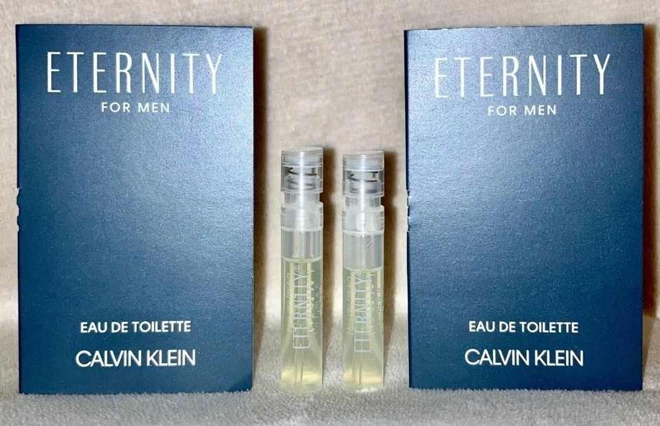 2x Calvin Klein Eternity for Men Eau de Toilette EDT muestra aerosoles 0,04 oz, 1,2 ml Foto 1 de 1