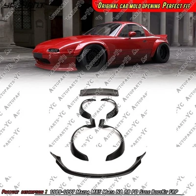 FRP For 1989-1997 Mazda MX5 Miata NA RB PD Style BodyKit (Lip Fenders Wing) - Image 1 of 4