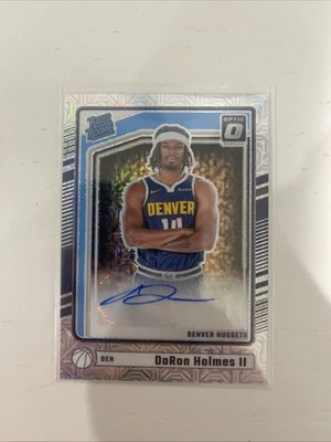 DaRon Holmes 2024-25 Donruss Optic Rated Rookie Auto #303 Denver Nuggets RC - Image 1 of 2