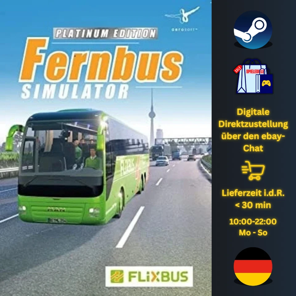 Fernbus Simulator Platinum Edition [Code/Key PC Steam] - Bild 1 von 4