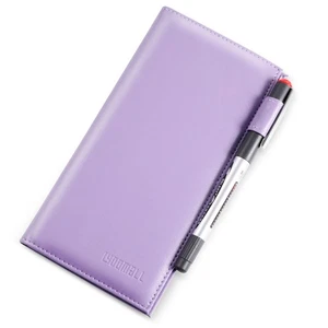 Men Women Personal Checkbook Cover Holder Wallet Frequency Blocking - Picture 1 of 12