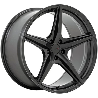 TSW TW007 Esprit 18x8.5 5x4.5" +35mm Matte Black Wheel Rim 18" Inch - Image 1 of 4