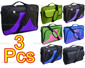 3x 17.3" 17" 16.4" 16'' 15.6" 15'' Laptop Briefcase for Macbook, Chromebook, HP - Picture 1 of 6
