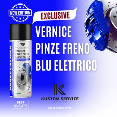 Vernice spray 1K pinze freni moto auto BLUE ELECTRIC LUCIDO alta temperatura  - Immagine 1 di 2