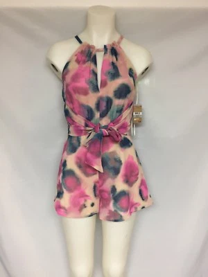 Rachel Rachel Roy Print Tie Front Romper RMSR001744P35 Rainbow  size 0 NWT - Imagem 1 de 4