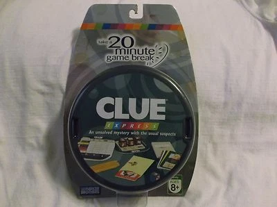 Clue Express.  Family game ages 8+. 3-4 players.  Travel game. 653569300168   - Image 1 of 4