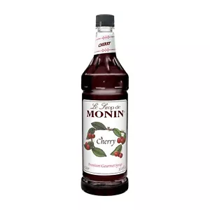 Monin Flavored Syrup, Cherry, 33.8-Ounce Plastic Bottle (1 liter) - Picture 1 of 2